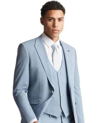 Remus Uomo Massa Suit Waistcoat Sky - Blu