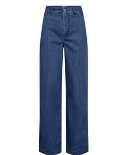 Numph Pantalon en jean bleu moyen nuamber