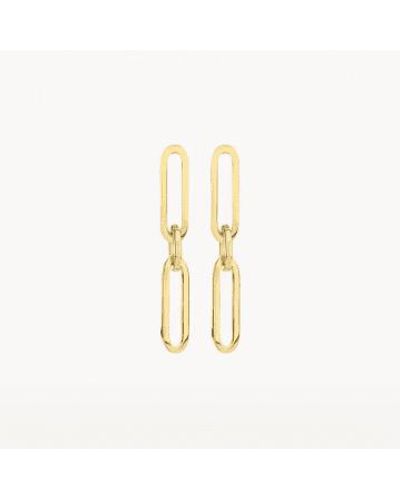 Blush Lingerie 14k Gold Link Drop Earrings - Metallic
