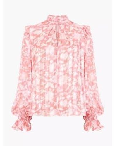 French Connection Cynthia Fauna Top - Pink