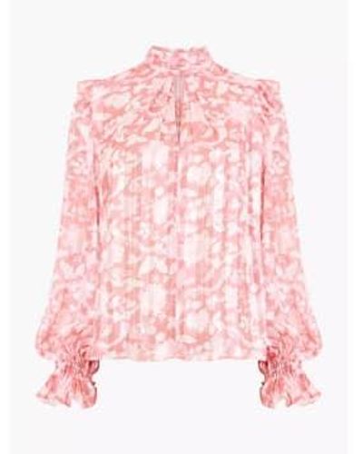 French Connection Cynthia Fauna Top Or Blossom - Rosa