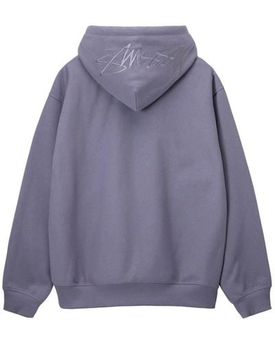 Stussy Back Applique Hoodie Sweater Mauve - Purple