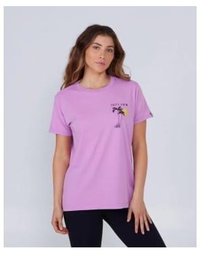 Salty Crew Lavender T -shirt Xs - Purple