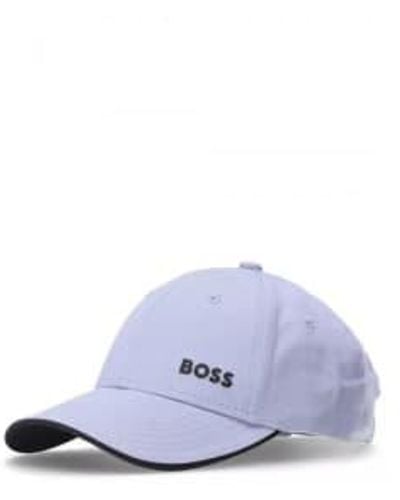 BOSS Boss Cap Bold Cotton Twill Cap With Printed Logo 50505834 527 - Blu