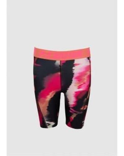 P.E Nation Pe Nation Womens Fluid Short In Print - Rosso