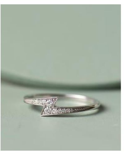 Zoe & Morgan Zap Gold Diamond Ring - Verde