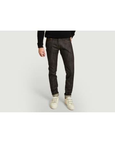 Momotaro Jeans Dark jeans 0306 16 oz tight tapered - Schwarz