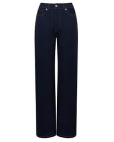 French Connection Clean Conscious Stretch Wide Leg Jeans - Blu