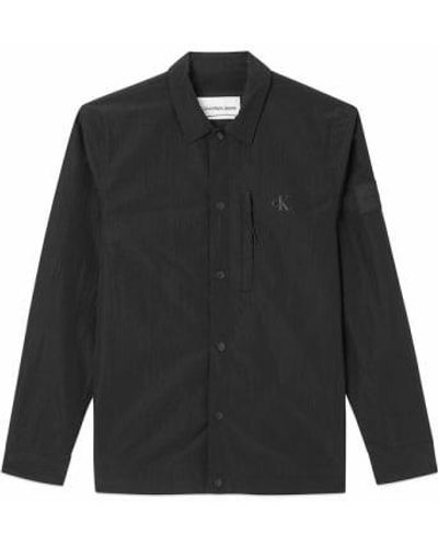 Calvin Klein Ripstop Overshirt Medium - Black