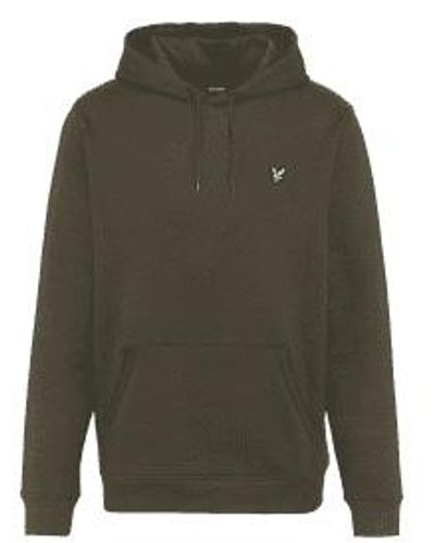 Lyle & Scott Pullover Hoodie Mid Olive - Verde