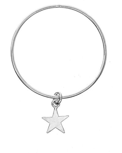 Renné Jewellery Brazalete clásico 2.5 mm estrella estrella - Metálico