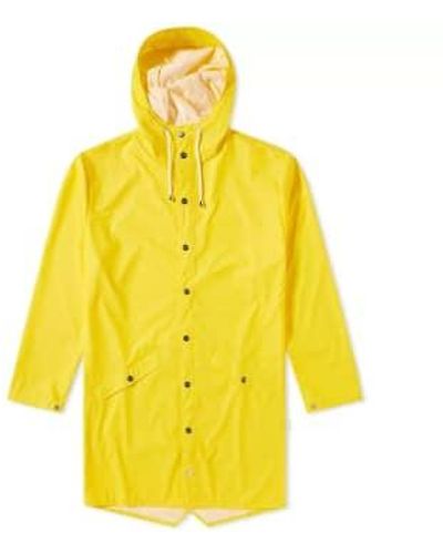 Rains Long Jacket Xxs/xs - Yellow