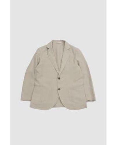 De Bonne Facture Essential Jacket Undyed Flax 46 - Natural