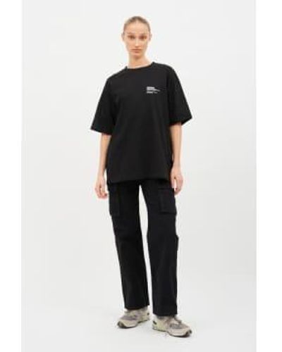 Dr. Denim Echo utility jeans dim black talrs cargos - Noir