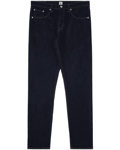 Edwin Ma au Japon 'Slim Fusered Kaihara Pure Indigo Jeans - Bleu