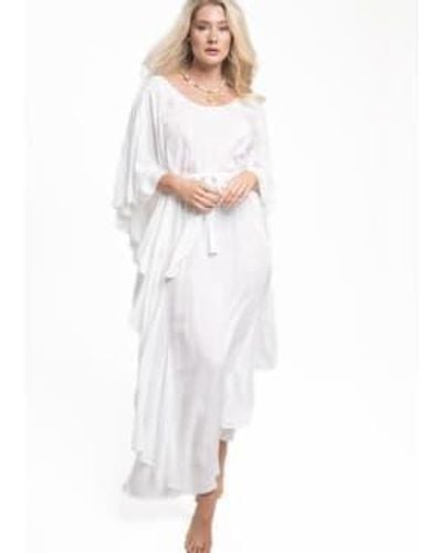 Pranella Charlston Maxi Kaftan Dress O/s - White