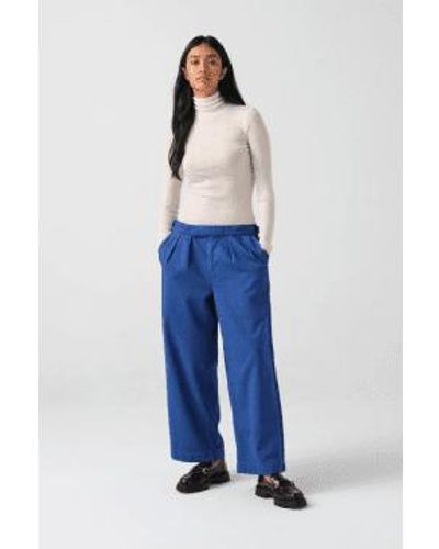seventy + mochi Pantalones azules eléctricos penélope