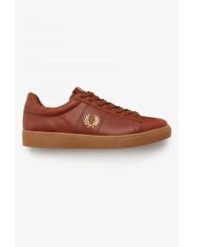Fred Perry Spencer leather b2327 - Marron