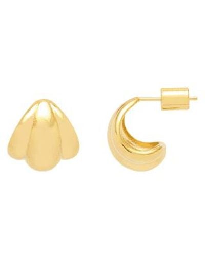 Estella Bartlett Tiered Bold Huggie Earrings - Metallizzato
