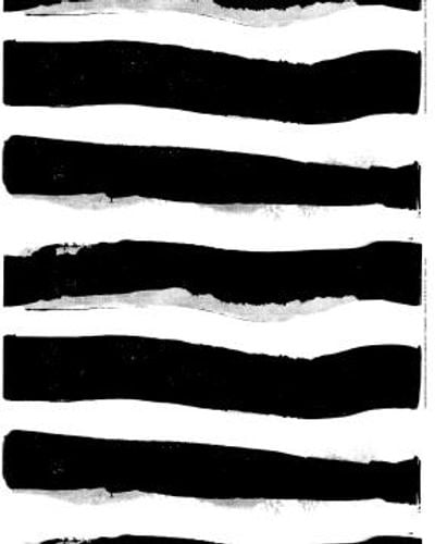 Marimekko Cotton Printed Tubiraita Fabric - Black