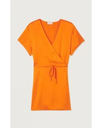 American Vintage Vestido envoltura Widland - Naranja