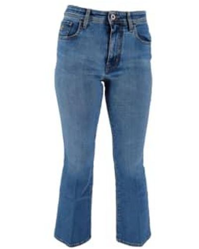 Jacob Cohen Victoria crop woman pantalon bleu clair