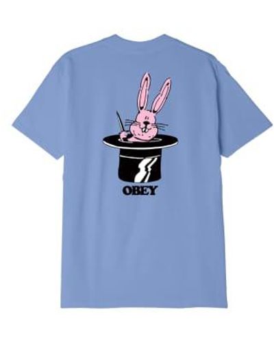 Obey Disappear T Shirt Digital Lavender - Blu