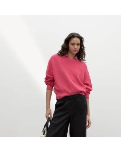 Ecoalf Cedar Knit Sweater Gardenia Xs - Pink