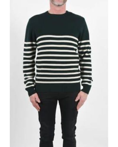 Daniele Fiesoli Side Button Neck Knited Sweater Large - Black