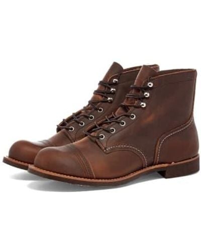 Red Wing Red Wing 8085 Heritage 6 Iron Ranger Bootcopper Rough And Tough - Marrone