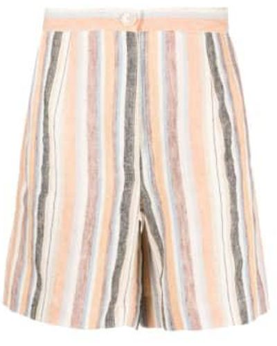 Stella Nova Vanessa Stripe Linen Short 36 - Pink