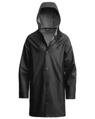 Stutterheim Stockholm Lightweight Raincoat Xs - Black