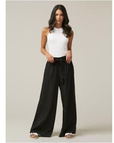 Nooki Design Fifi pantalones pierna ancha - Negro