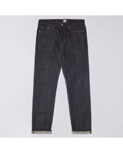 Edwin Loose Straight Kurabo Jeans Unwashed 34w/34l - Blue