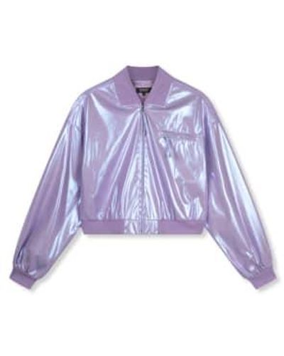 Refined Department | Miley Woven Bomber - Purple