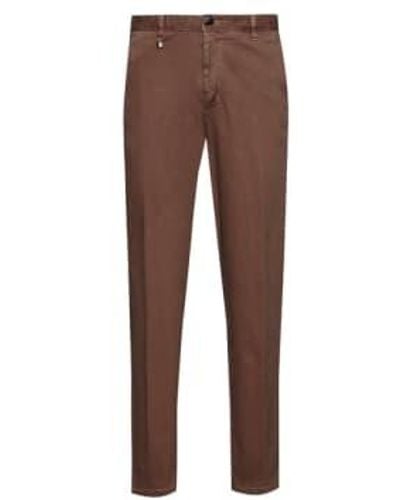 BOSS Open Stretch Cotton Tapered Leg Chinos 48 - Brown