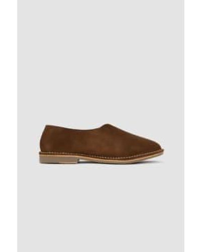 Jacques Soloviere Luz Slipper Suede Calf Woody 45 - White