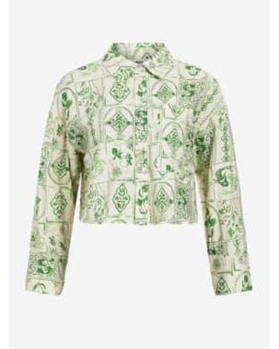 Object Eli Cropped Shirt 36 - Green