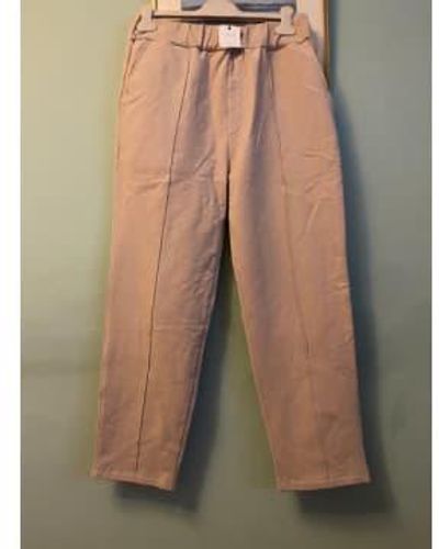 Beaumont Organic George Trousers In Crepe Size L - Neutro