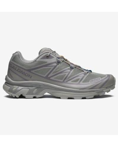 Salomon Ghost And Flannel Gray Xt 6 Shoes - Grigio