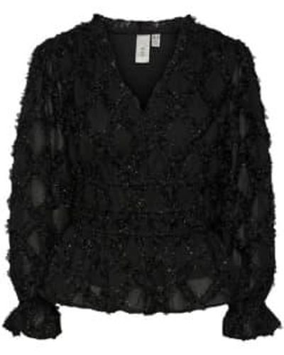 Y.A.S Harlie Detailed Blouse - Black