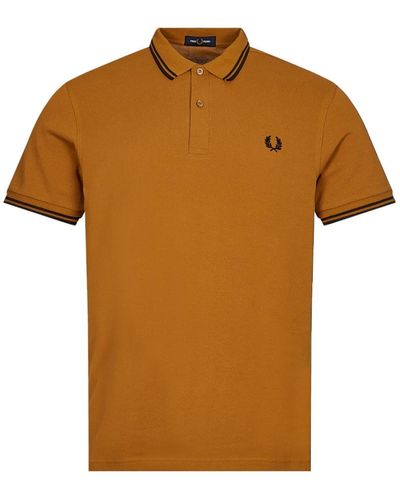 Fred Perry Polo à twin à pointe - Marron