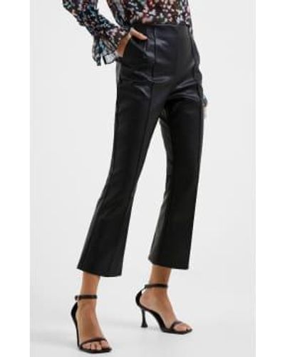French Connection Claudia Pu Stretch Trousers-blackout-74vag Uk 10
