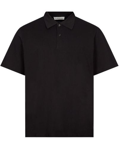 Lanvin Klassisches Fit Polo -Shirt - Schwarz