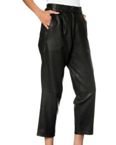 Mdk Iris Leather Trousers 36 - Black