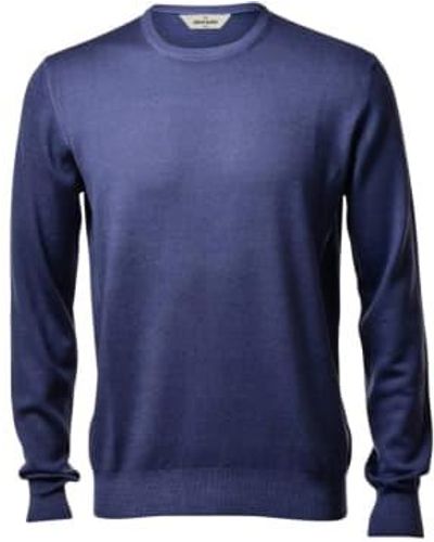 Gran Sasso Owen Crew Neck 1 - Blu