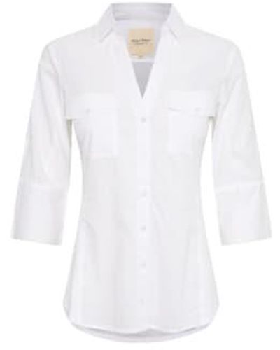 Part Two Camisa cortnia blanca - Blanco