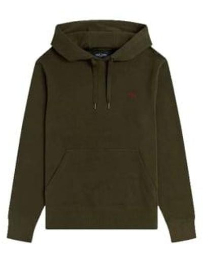 Fred Perry Embroidered Logo Hoodie L - Green