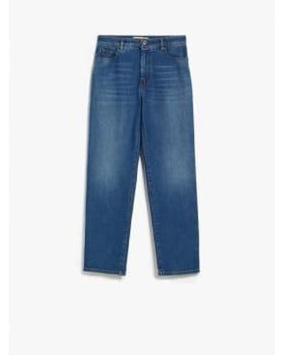 Weekend by Maxmara Ortisei Straight Fit Jeans Col Navy Denim Size 12 - Blu
