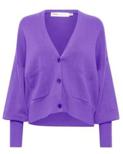 Inwear Tenleyiw Ino-shape Cardigan Amethyst Uk 8/10 - Purple